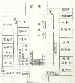 新町の青森県立図書館平面図1