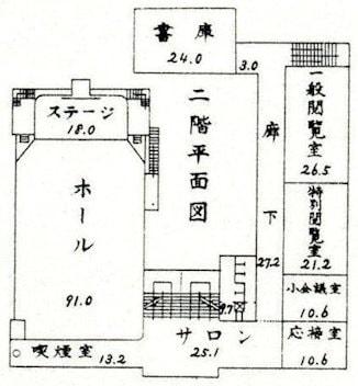 新町の青森県立図書館平面図3