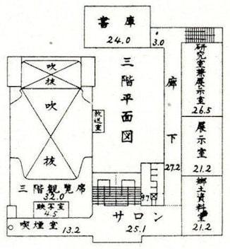 新町の青森県立図書館平面図2