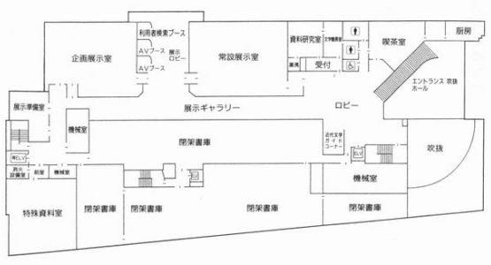 青森県立図書館平面図2階